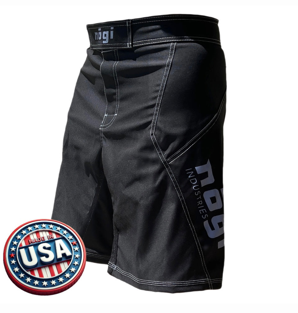 Phantom 4.0 Fight Shorts - Classic Black by Nogi Industries - MADE IN USA