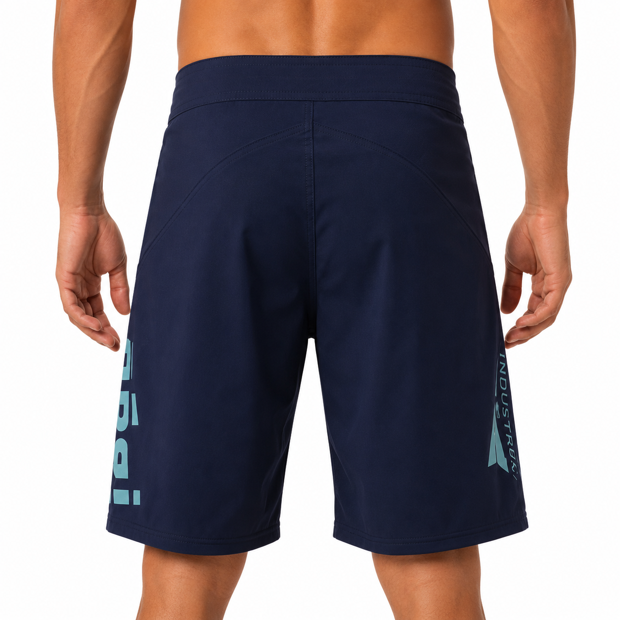 Pantalones cortos de lucha Phantom 4.0 - Azul marino medianoche y verde azulado de Nogi Industries - HECHO EN EE. UU. 
