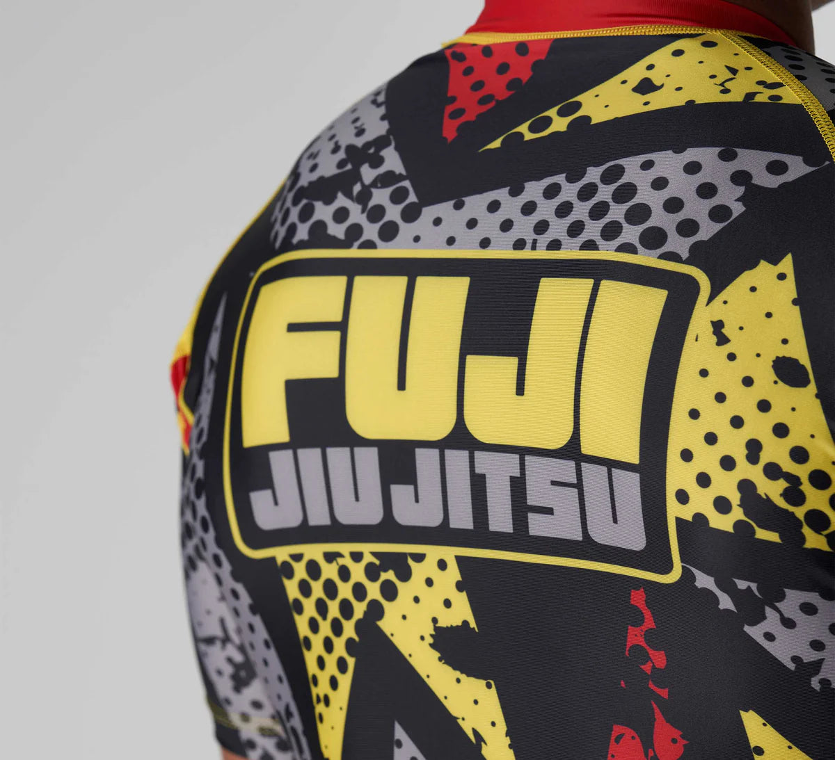 Shuriken Flex Lite Rashguard Black/Yellow by Fuji