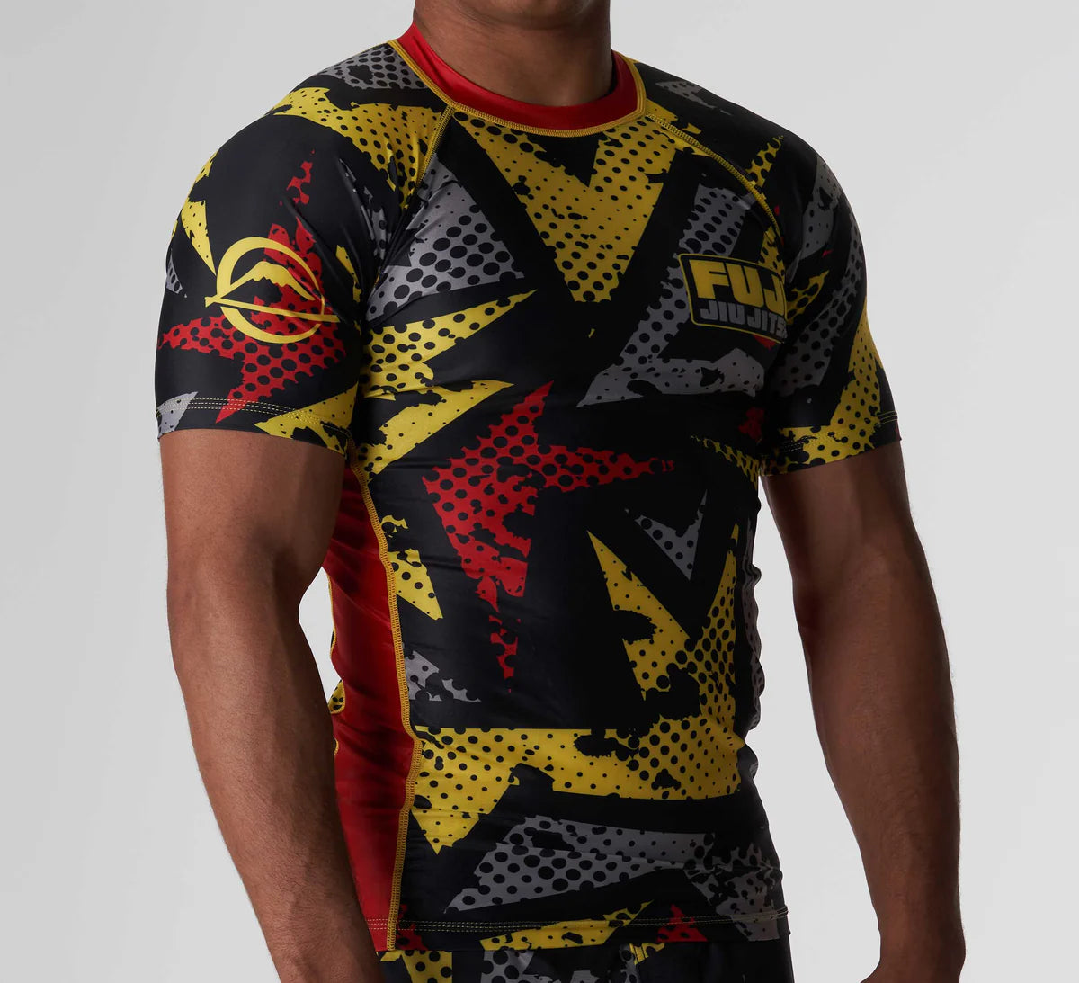 Shuriken Flex Lite Rashguard Black/Yellow by Fuji