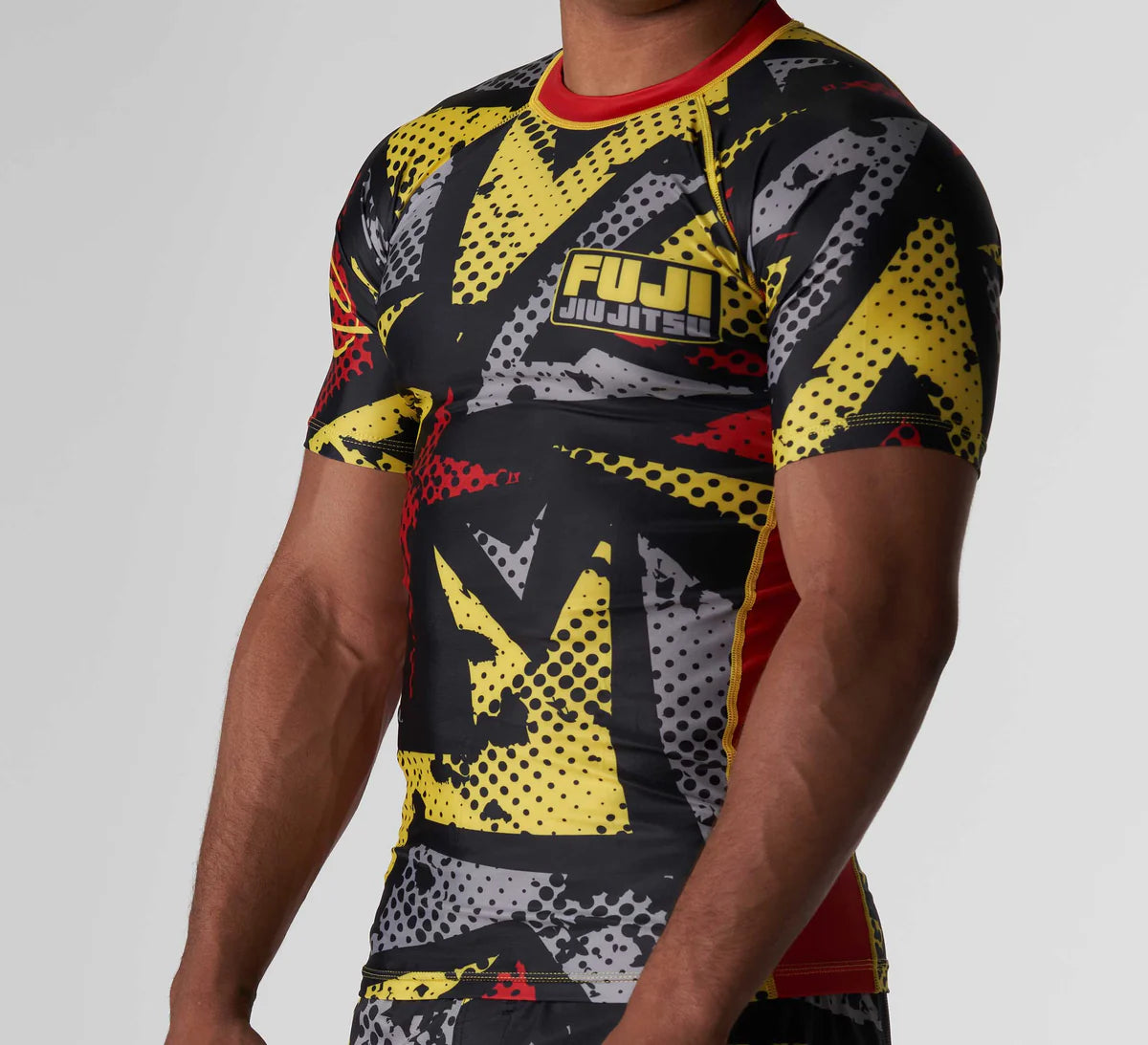 Shuriken Flex Lite Rashguard Black/Yellow by Fuji