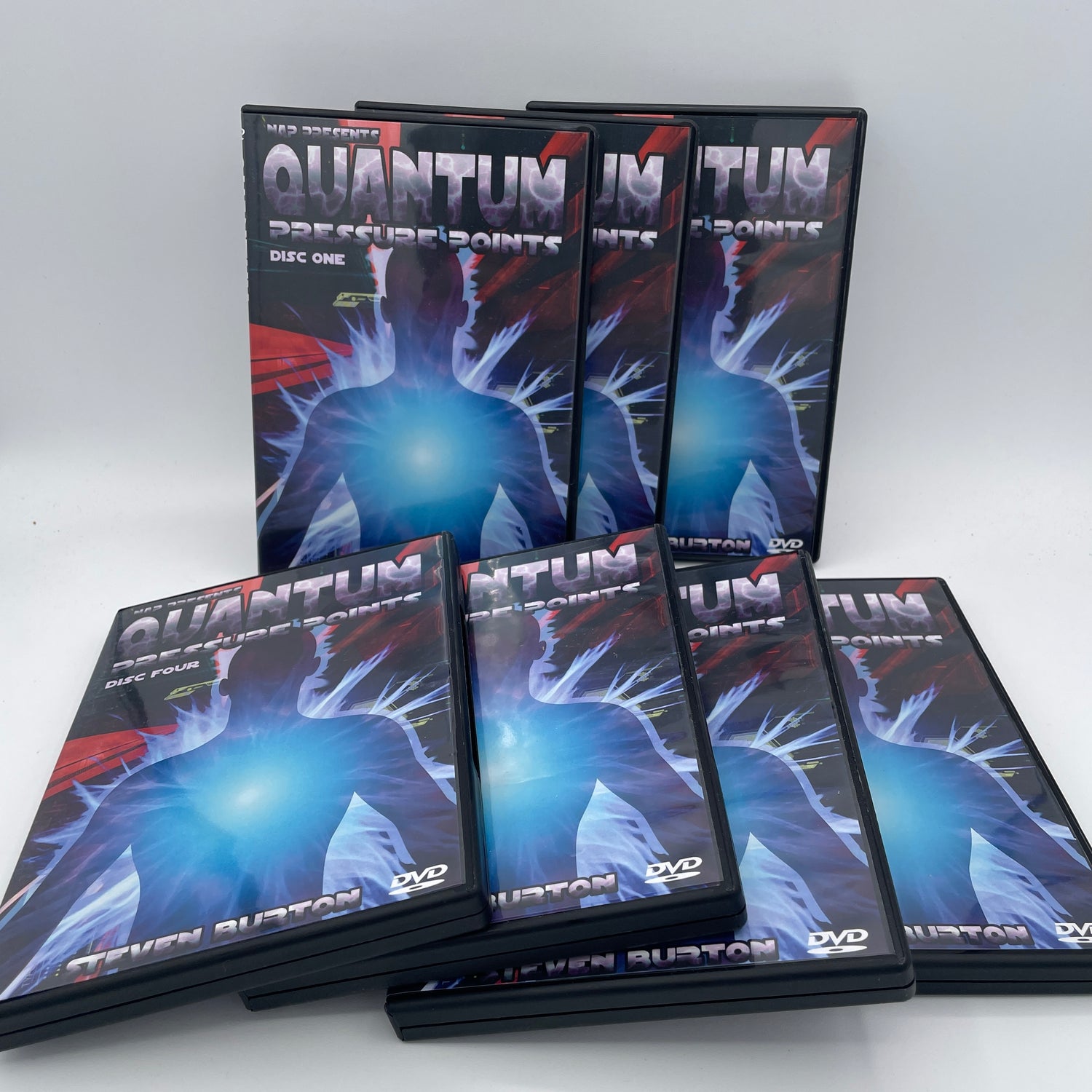 Quantum Pressure Points: The Scientific Approach to Self Defense 7 DVD Set by Steven Burton (Preowned)