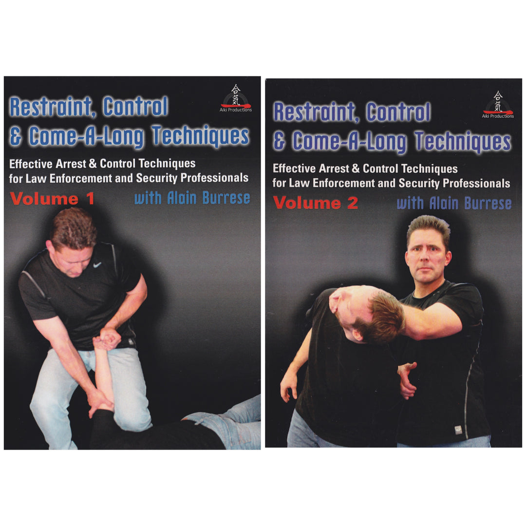 Restrain Control Restraint, Control & Come-a-Long Techniques 2 DVD Set by Alain Burrese ...