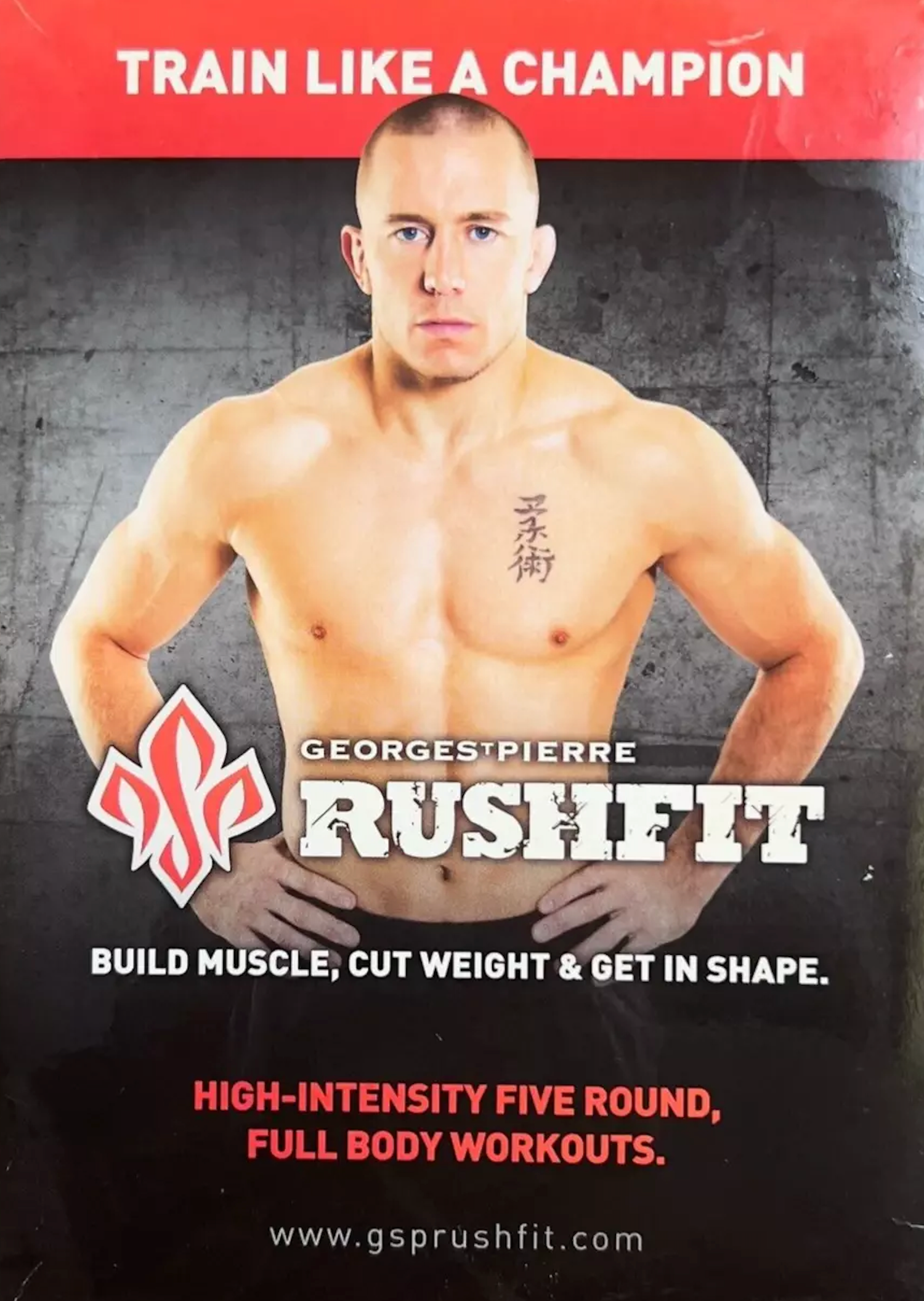 Rushfit Workout Fitness 6 DVD Set with Georges St Pierre (Preowned)