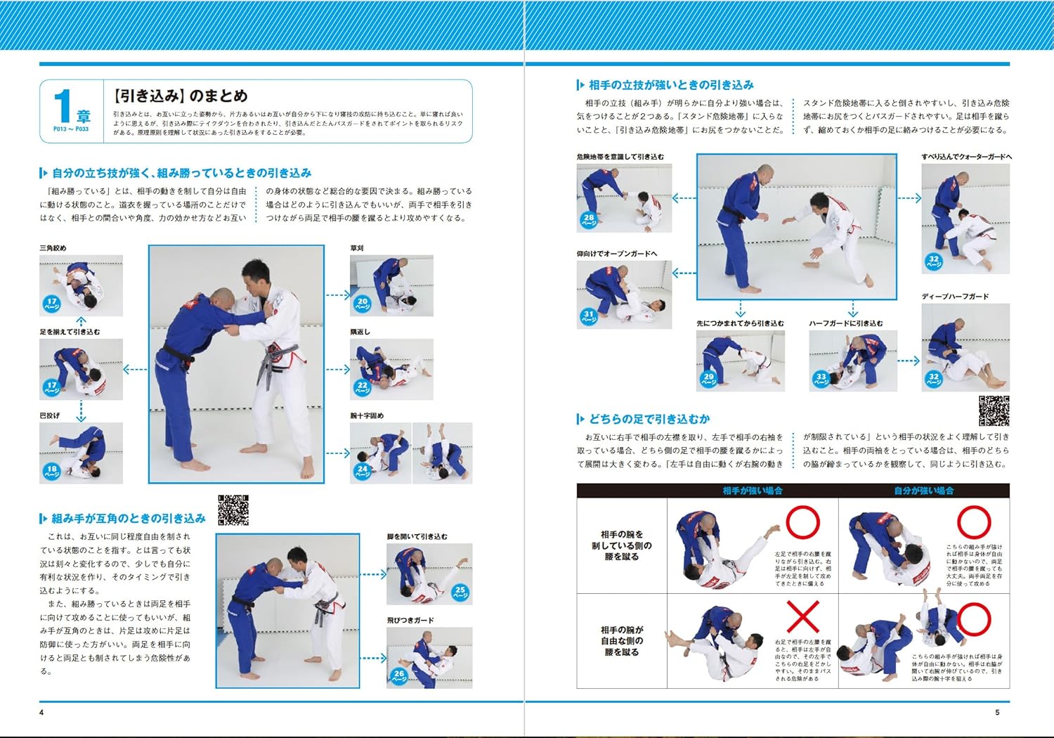 School of Newaza Book 1 (with QR Codes): Pulling Guard & Pinning Techniques Book by Mikio Oga (Revised Edition)