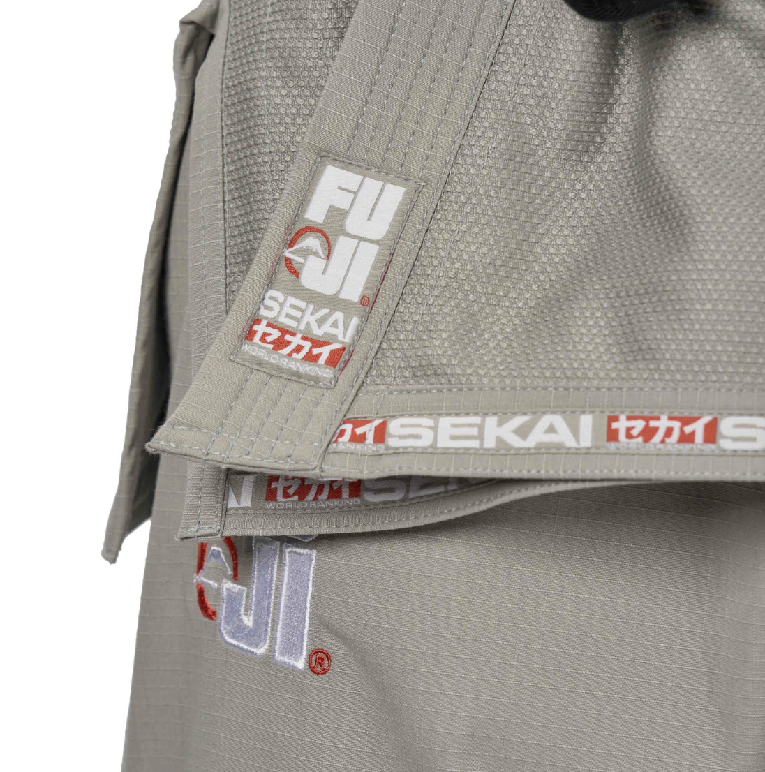 Sekai 2.0 BJJ Gi by Fuji Sports - Grey/Red