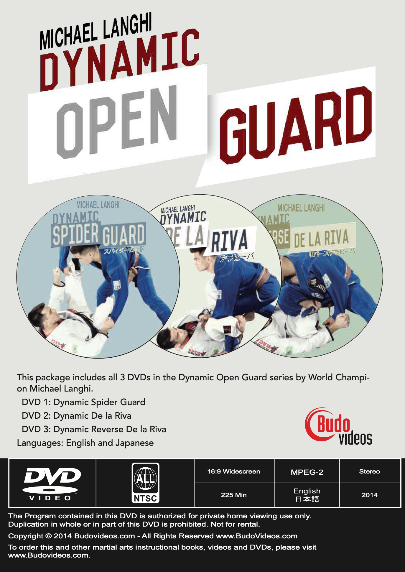 Dynamic Open Guard 3 DVD Set by Michael Langhi