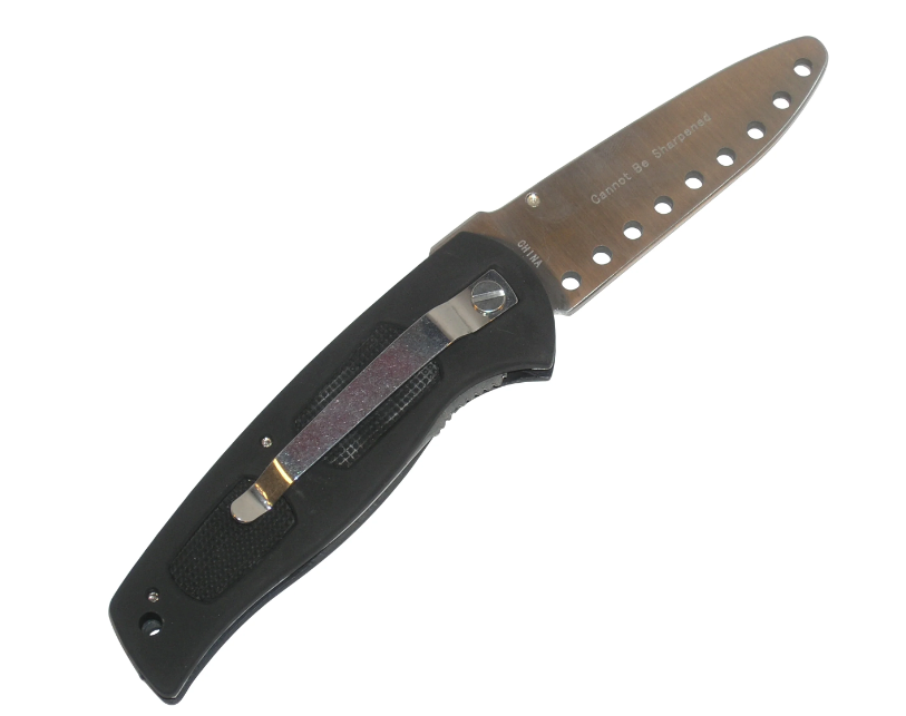 Practice Dull Folding Knife Black by Ronin Gear