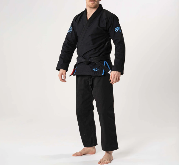 Flow-Tech BJJ Gi Black & Blue & Gray by Fuji