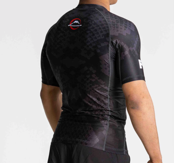 Oni vs. Anaconda Short Sleeve Rashguard Black by Fuji