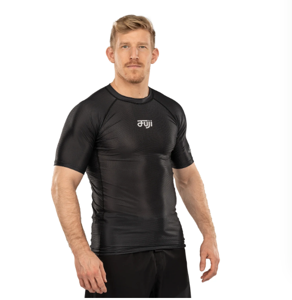 Flow Tech Short Sleeve Rashguard Black by Fuji