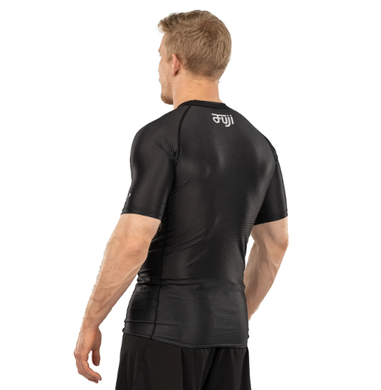 Flow Tech Short Sleeve Rashguard Black by Fuji