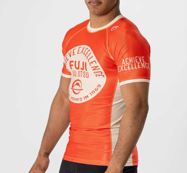 Achieve Excellence Flex Lite Rashguard Orange by Fuji