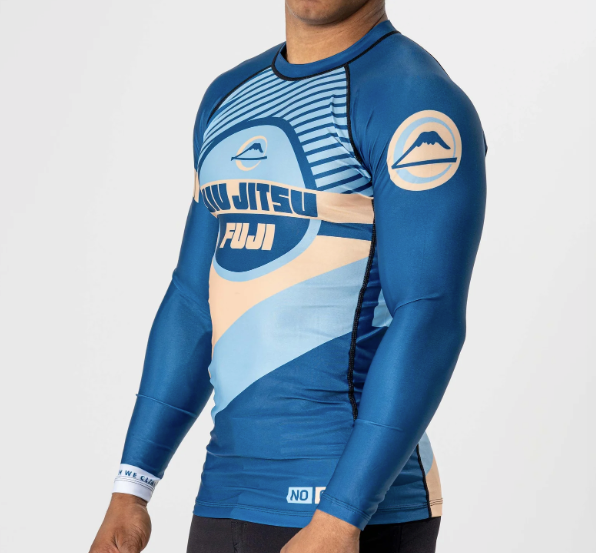 Pacer Flex Lite Long Sleeve Rashguard Blue/Gold by Fuji