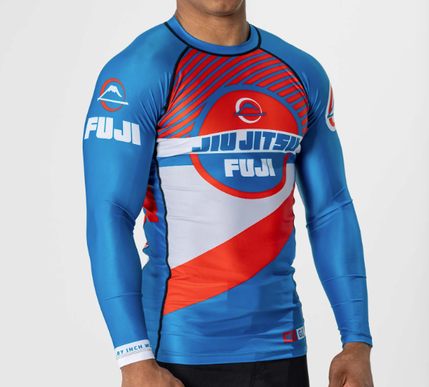 Pacer Flex Lite Long Sleeve Rashguard Blue/Red by Fuji (Copy)