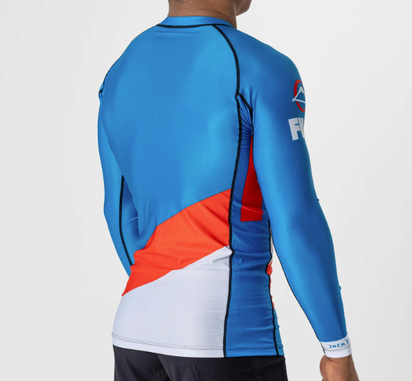 Pacer Flex Lite Long Sleeve Rashguard Blue/Red by Fuji (Copy)