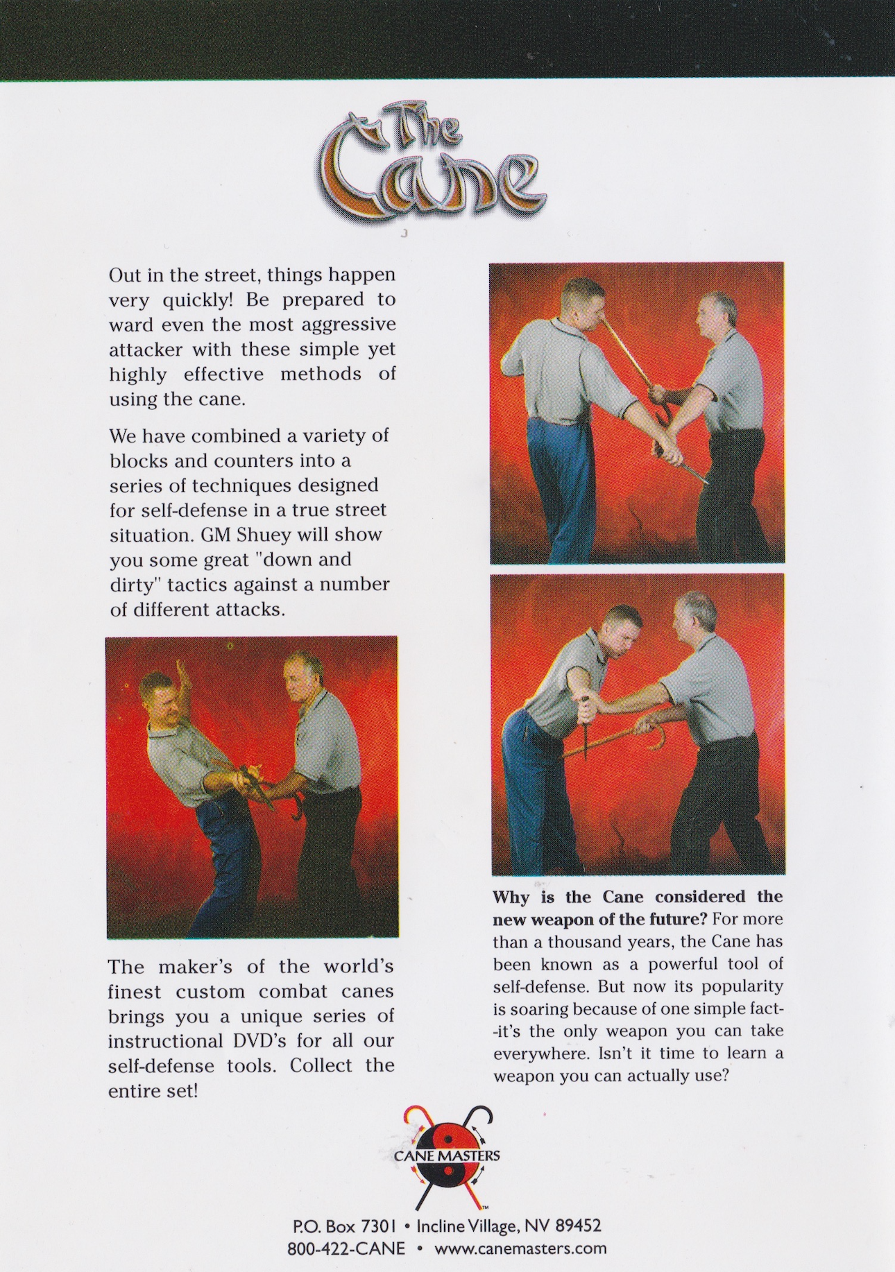 The Cane Master's Street Techniques DVD by Mark Shuey Sr (Preowned)