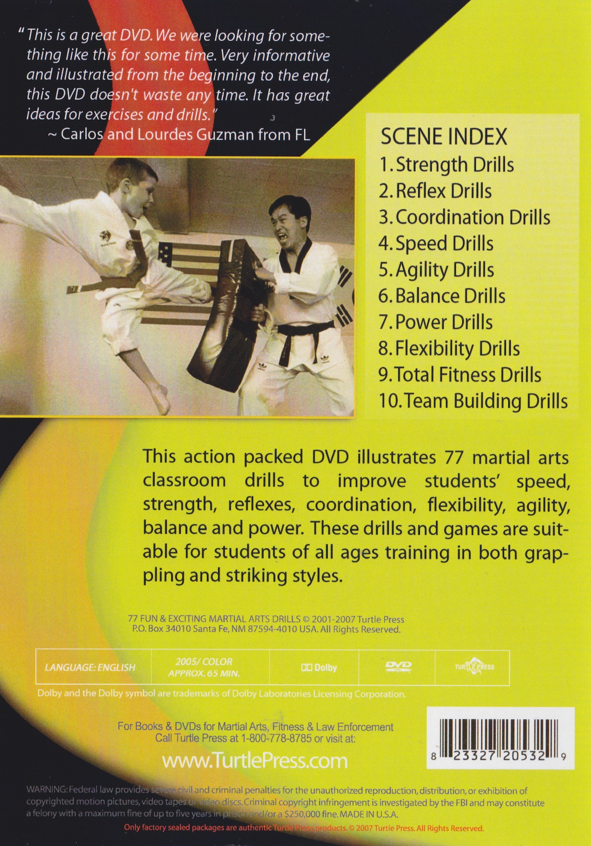 77 Fun and Exciting Martial Arts Drills DVD by Sang Kim