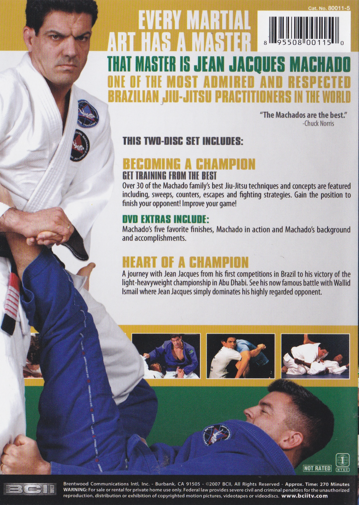 Master of Ground Fighting 2 DVD Set by Jean Jacques Machado (Preowned)