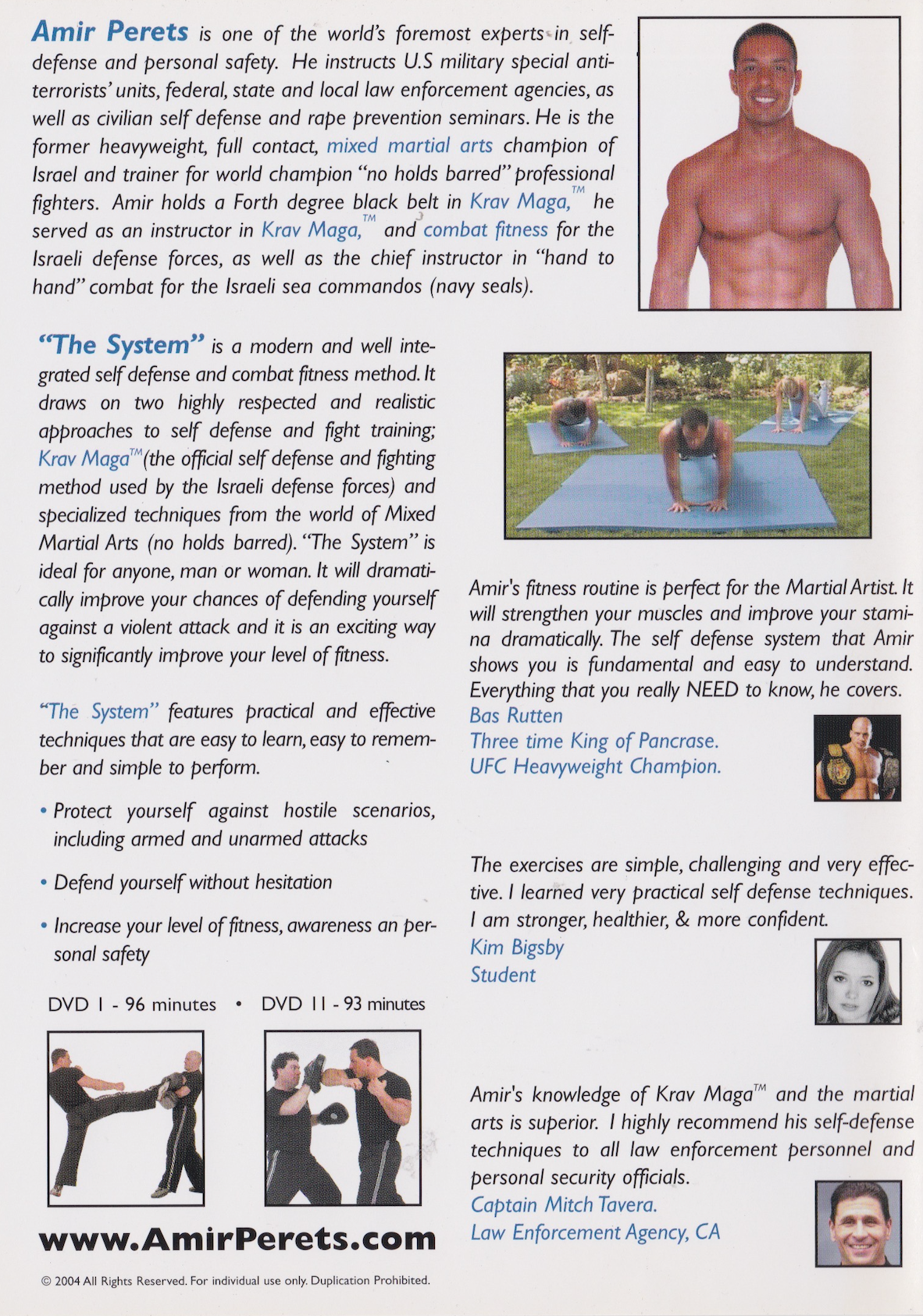 The System: Complete Self Defense & Combat Fitness DVD by Amir Perets (Preowned)