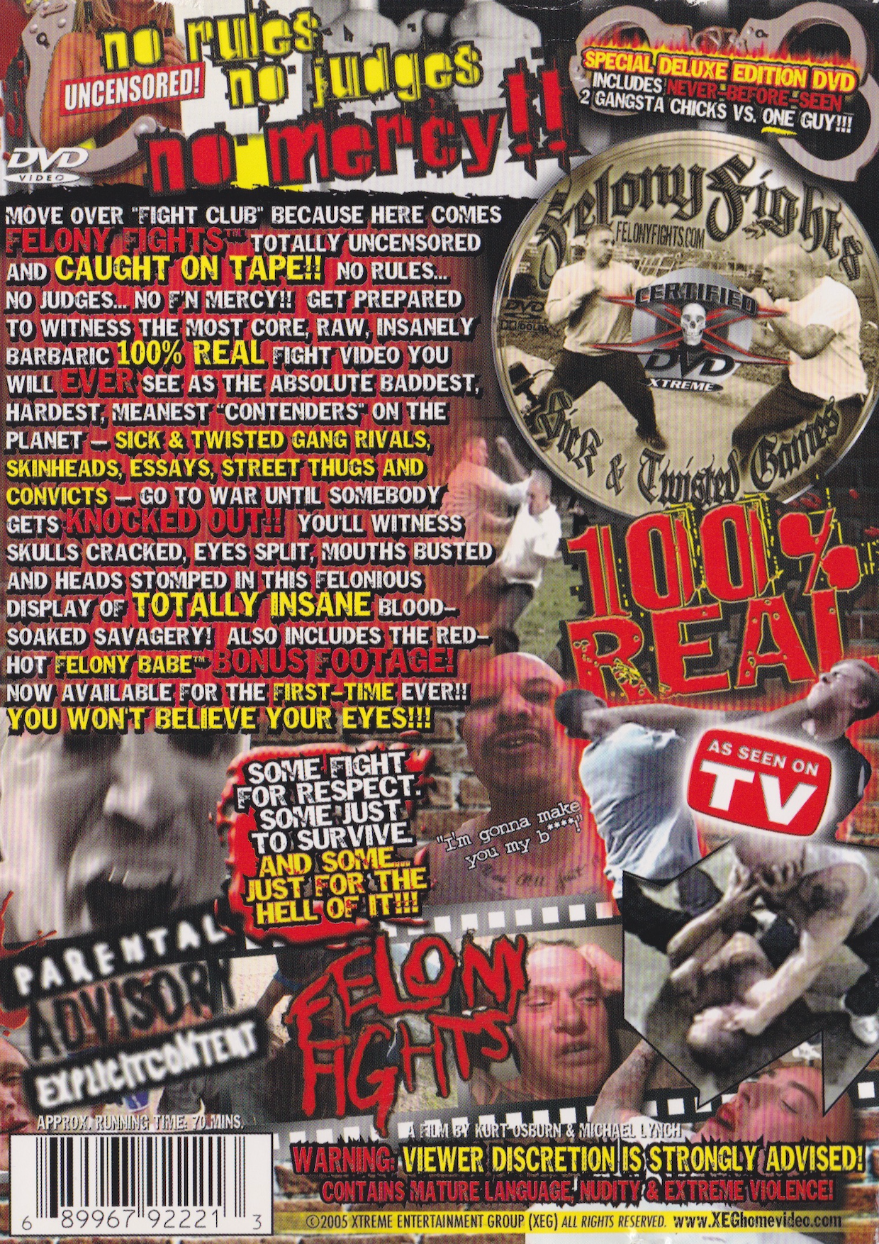 Felony Fights DVD 1 Real Street Fights (Preowned)