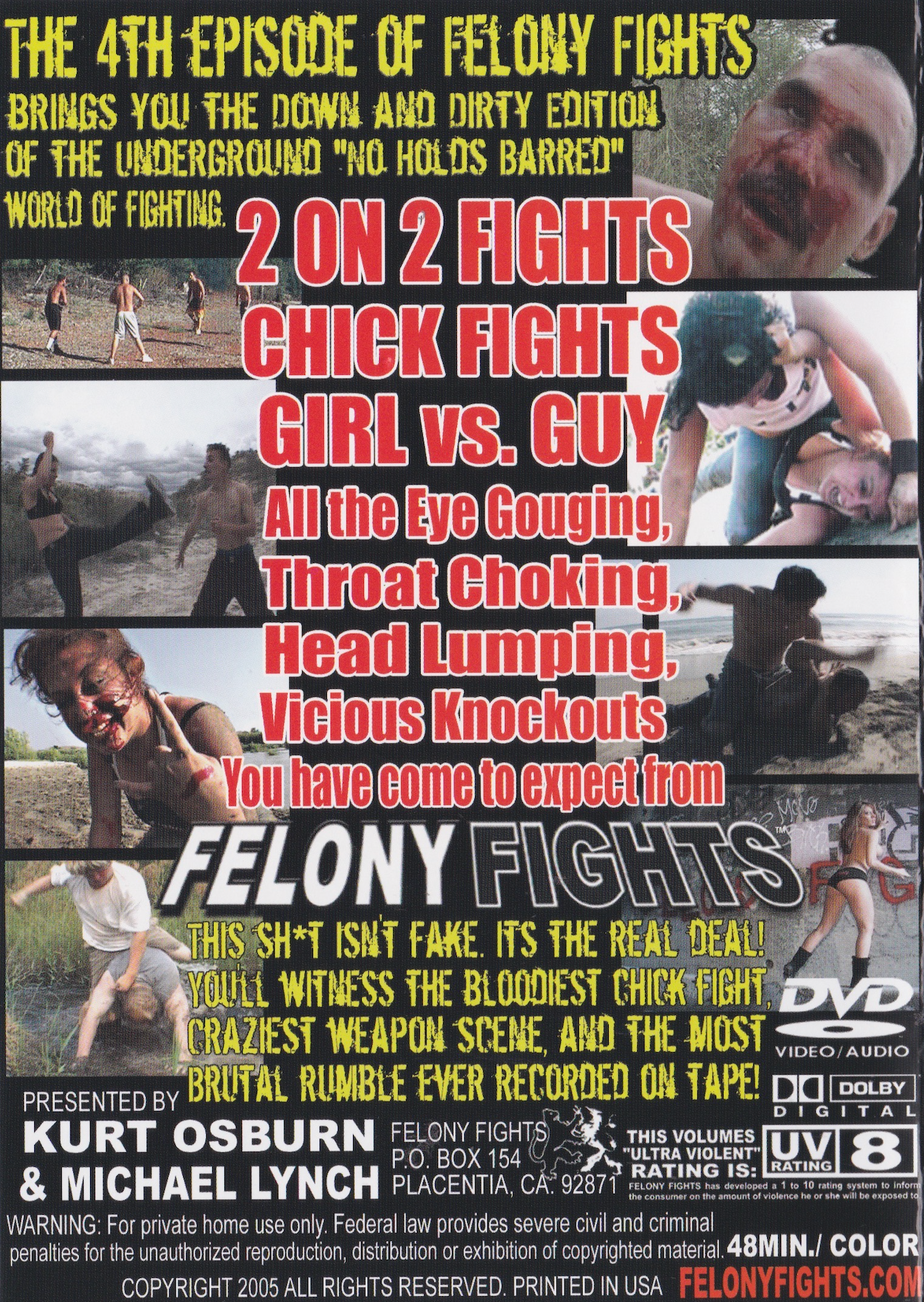 Felony Fights DVD 4: Down and Dirty (1st Release)