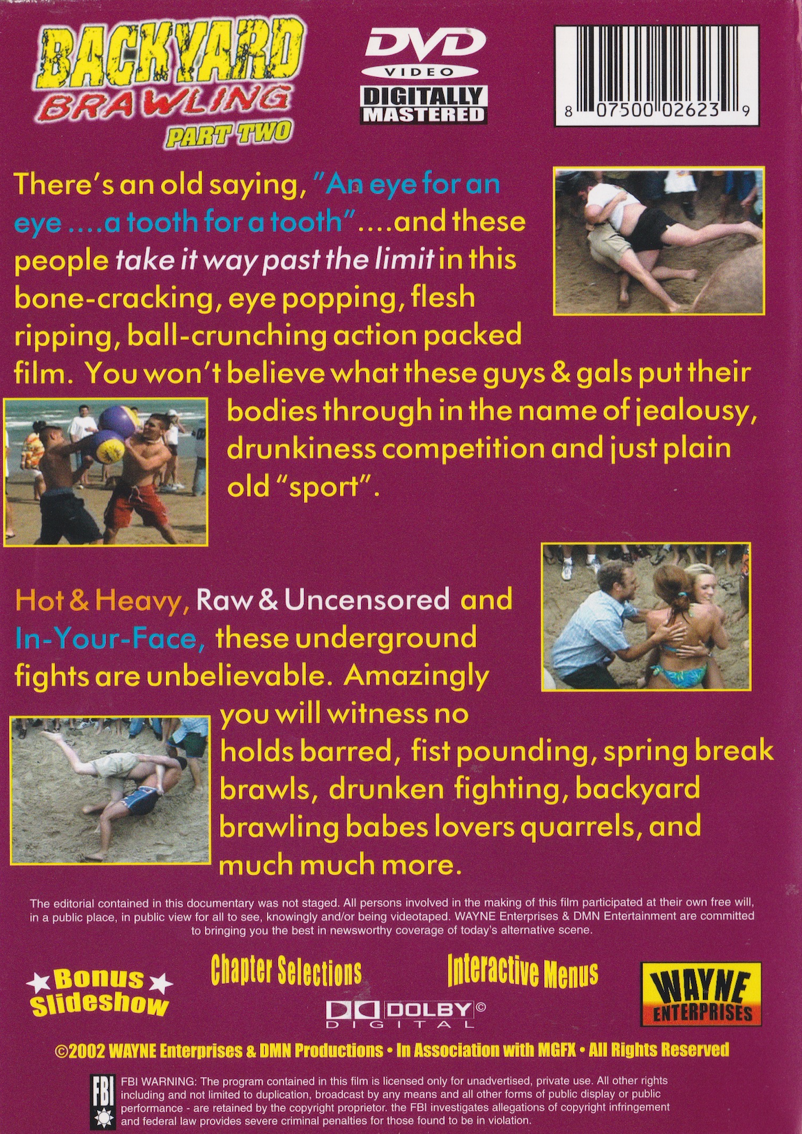 Backyard Brawling Part 2 DVD (Preowned)