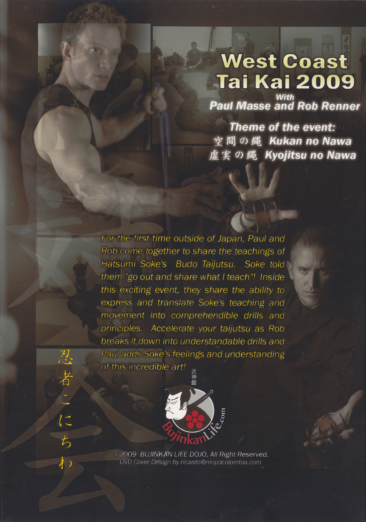 West Coast Bujinkan Tai Kai 2009 (2 DVD Set) by Paul Masse & Rob Renner (Preowned)