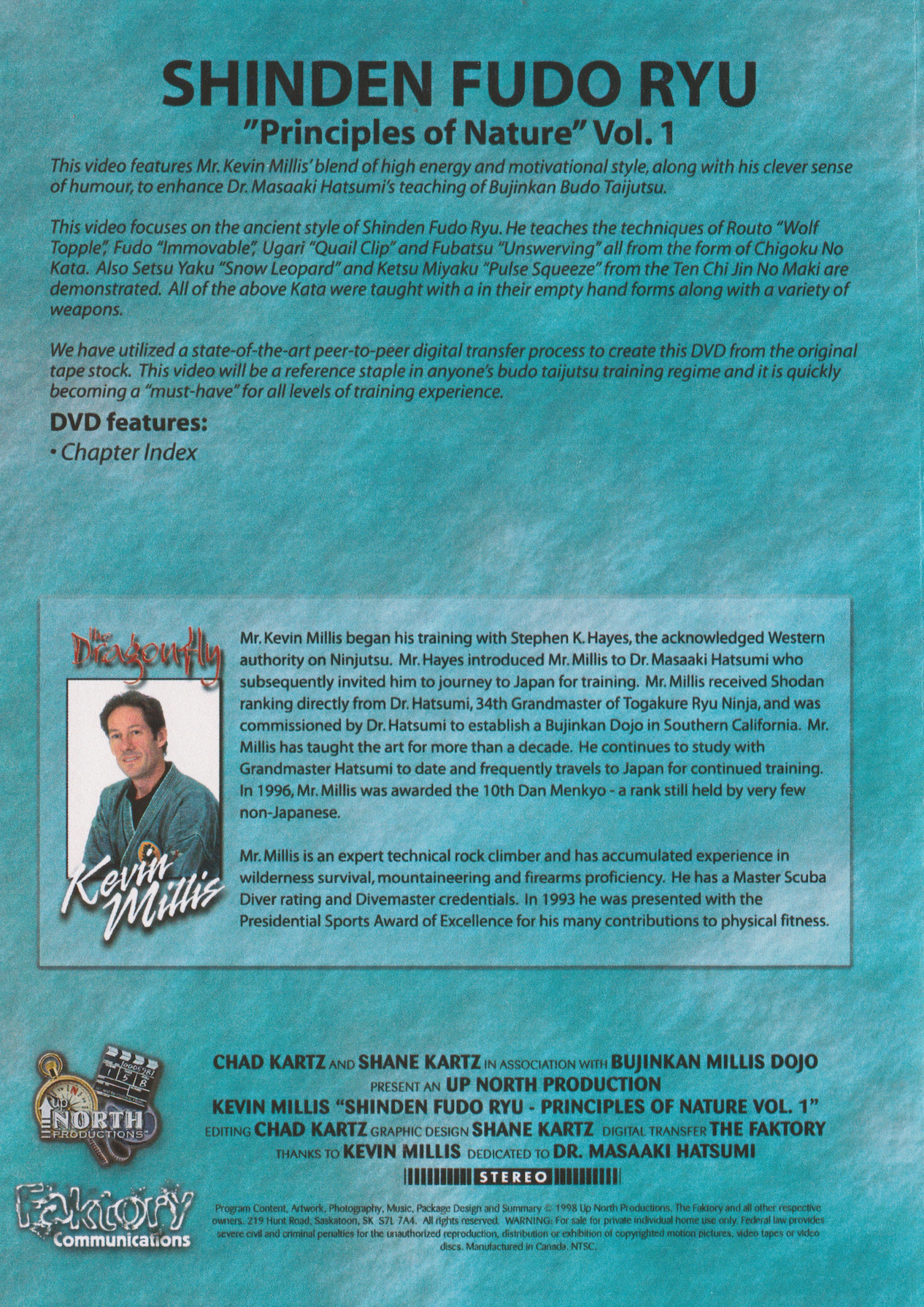 Shinden Fudo Ryu: Principles of Nature Vol 1 DVD by Kevin Millis (Preowned)