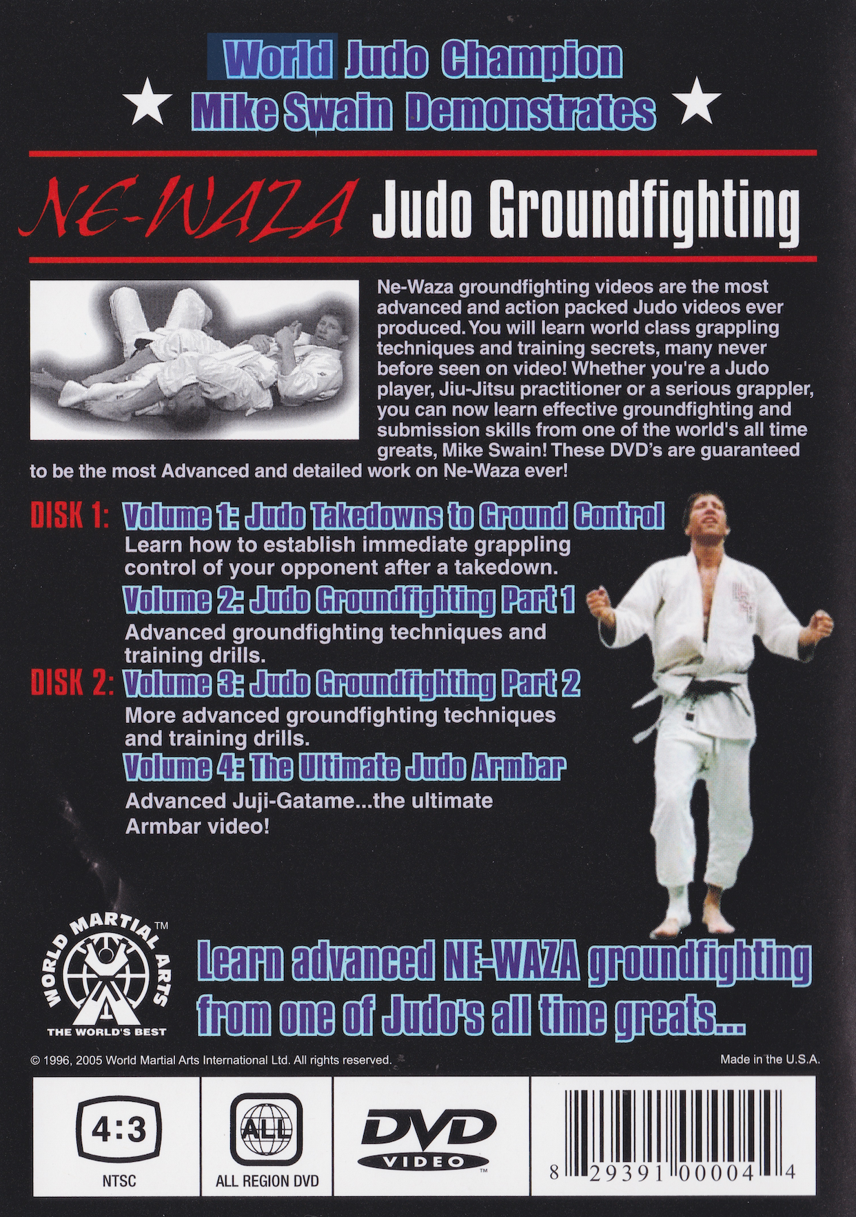 Newaza Judo Groundfighting 2 DVD Set by Mike Swain (Preowned)