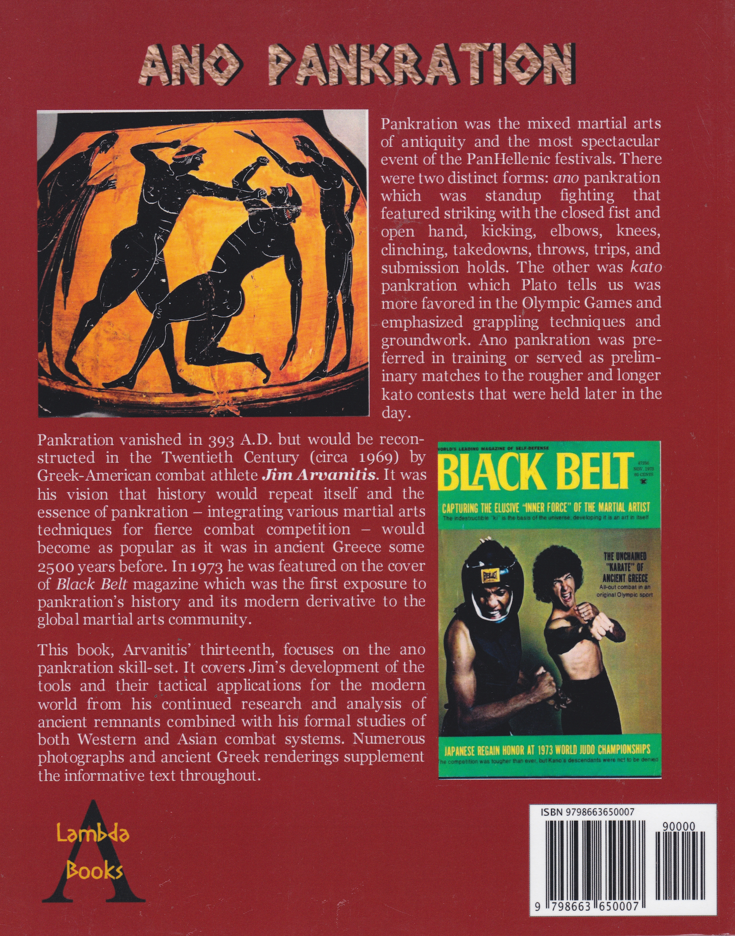 Ano Pankration: Standup Tools and Tactics of All-Powers Combat Book by Jim Arvanitis