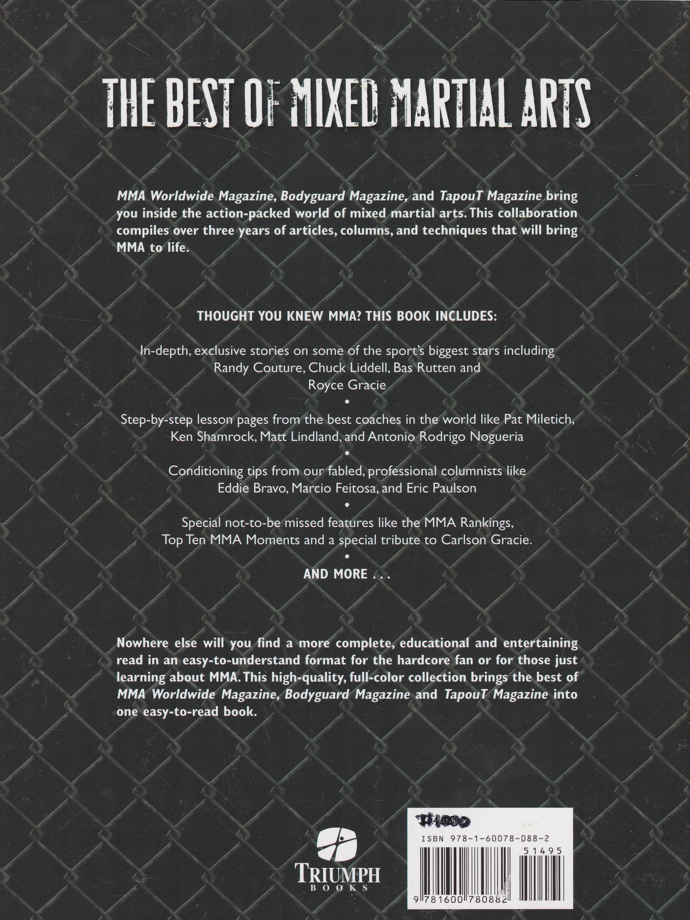 The Best of Mixed Martial Arts: The Extreme Handbook with Randy Couture (Preowned)