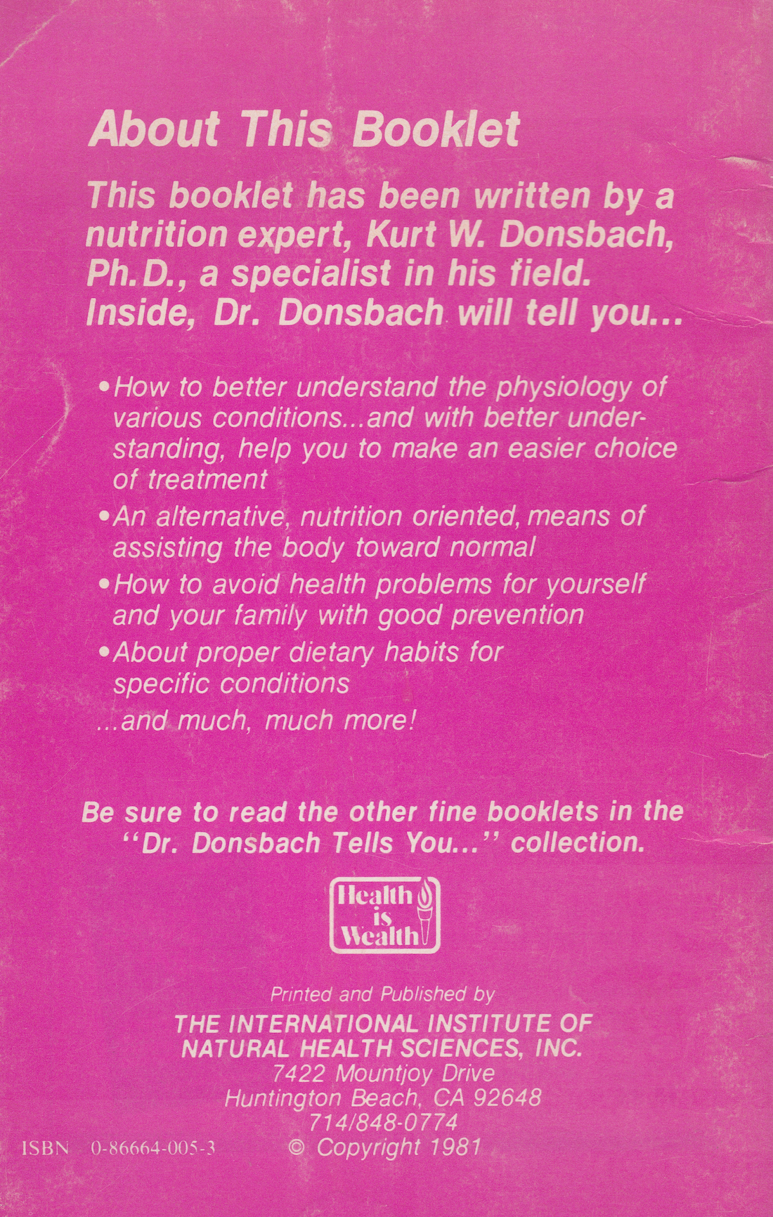 Acupressure Facelift Book by Kurt Donsbach (Preowned)