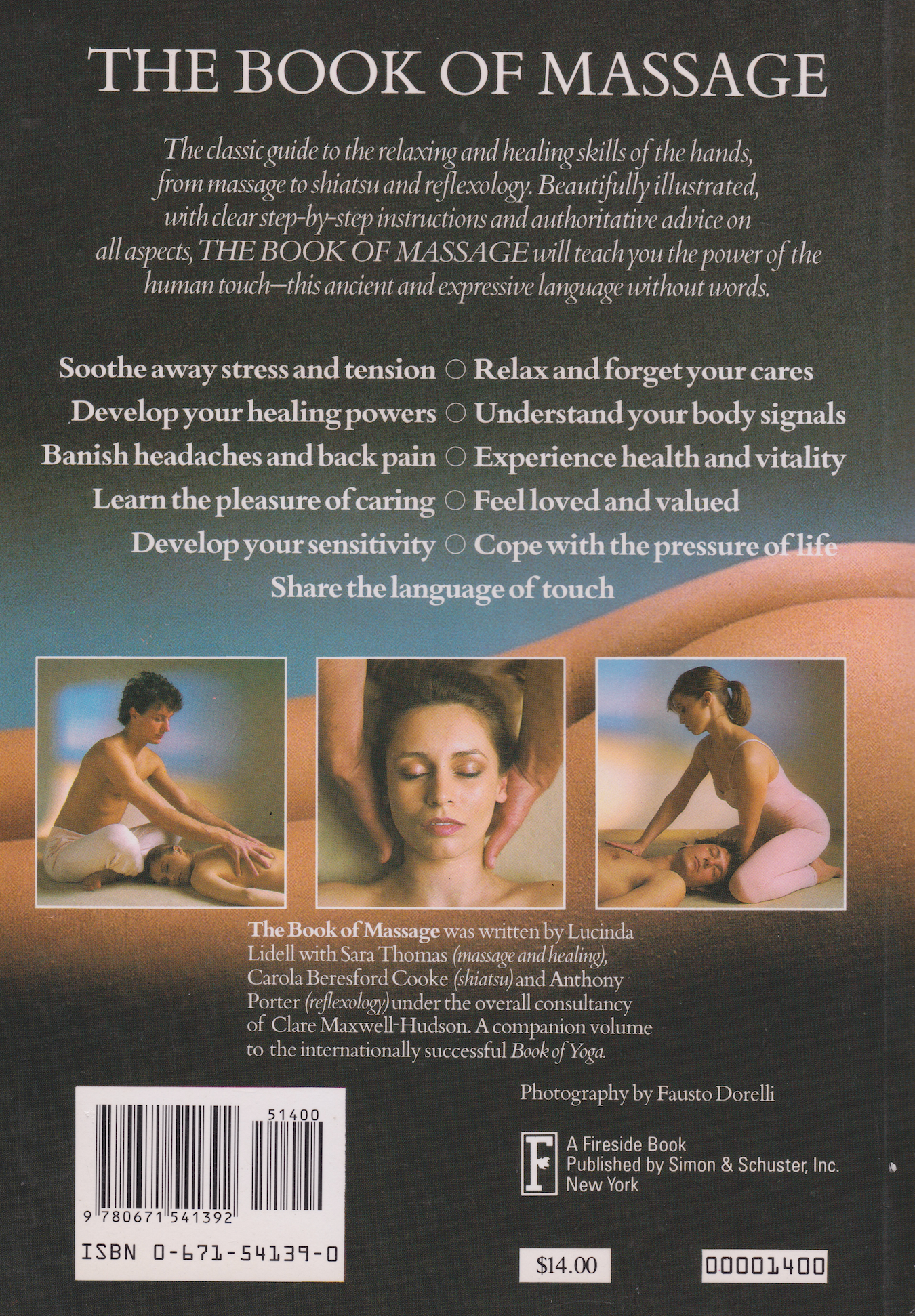 The Book of Massage: The Complete Step-by-Step Guide to Eastern and Western Technique Book (Preowned)
