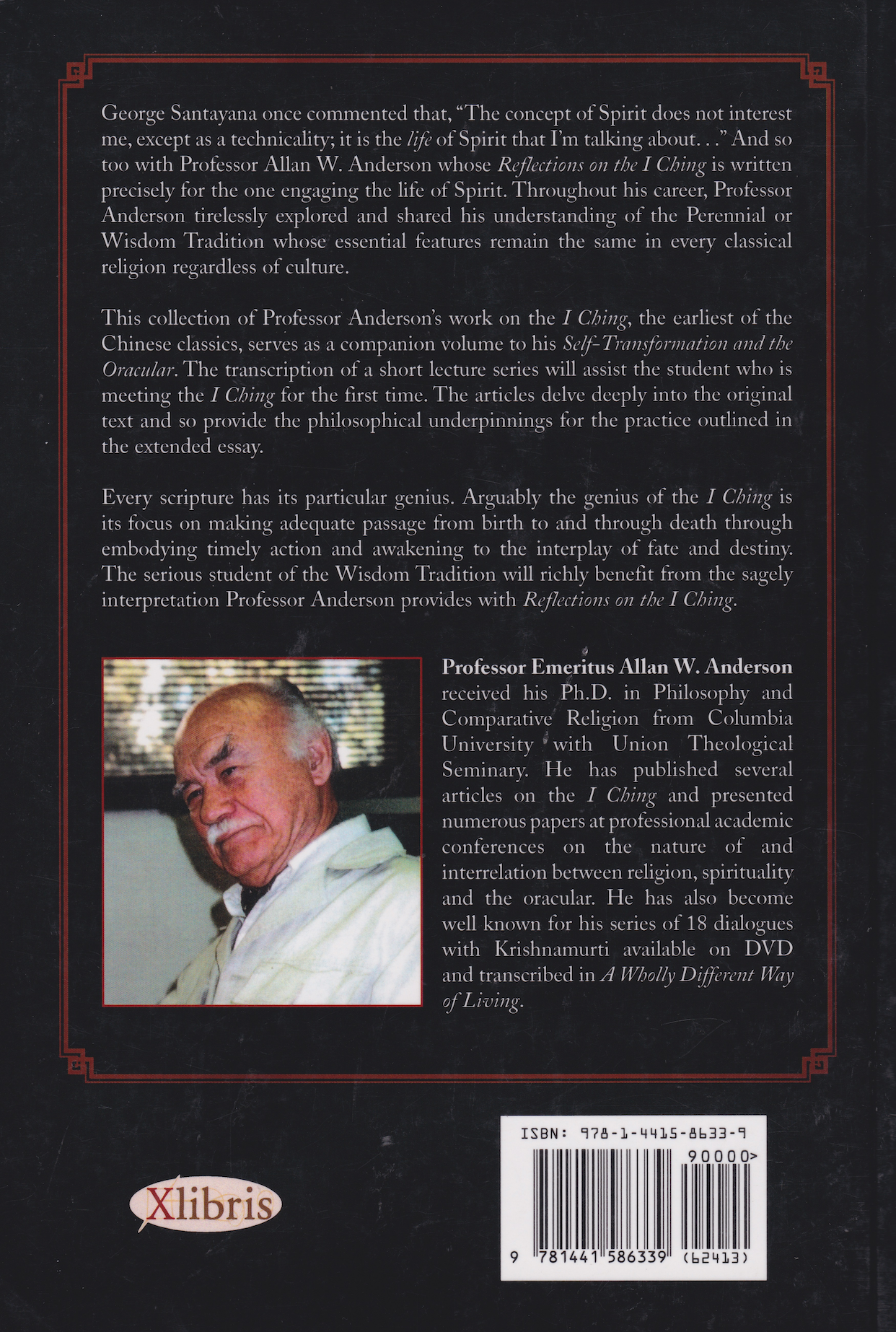 Reflections on the I Ching Book by Allan Anderson (Preowned)