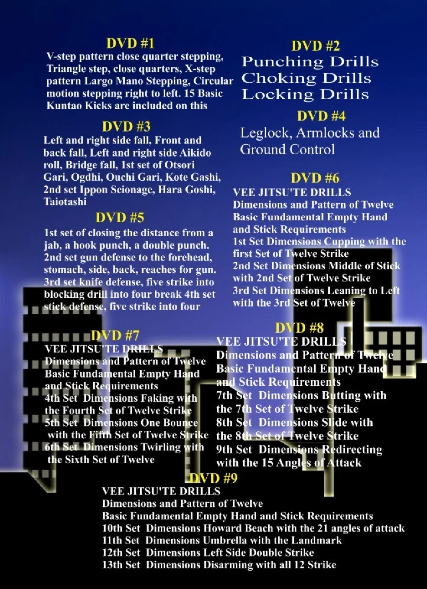 Vee-Arnis-Jitsu 9 DVD Set by David James