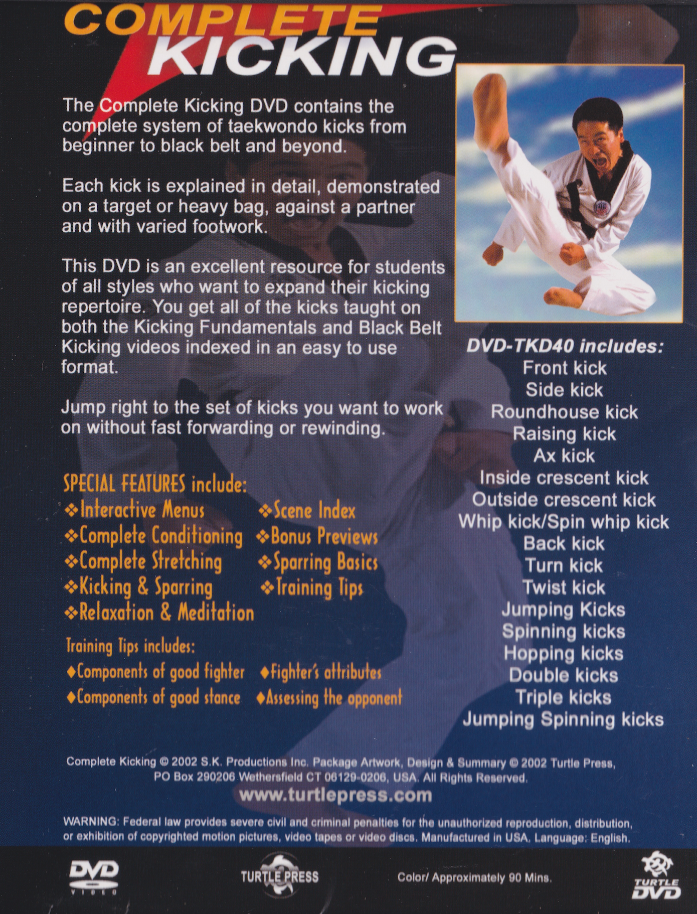 Taekwondo Classic Series: Complete Kicking DVD by Sang Kim