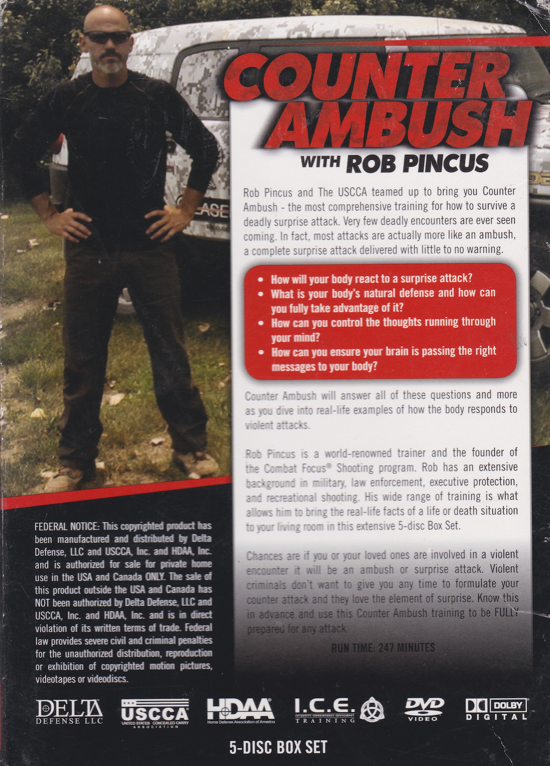 Counter Ambush 5 DVD Set by Rob Pincus (Preowned)