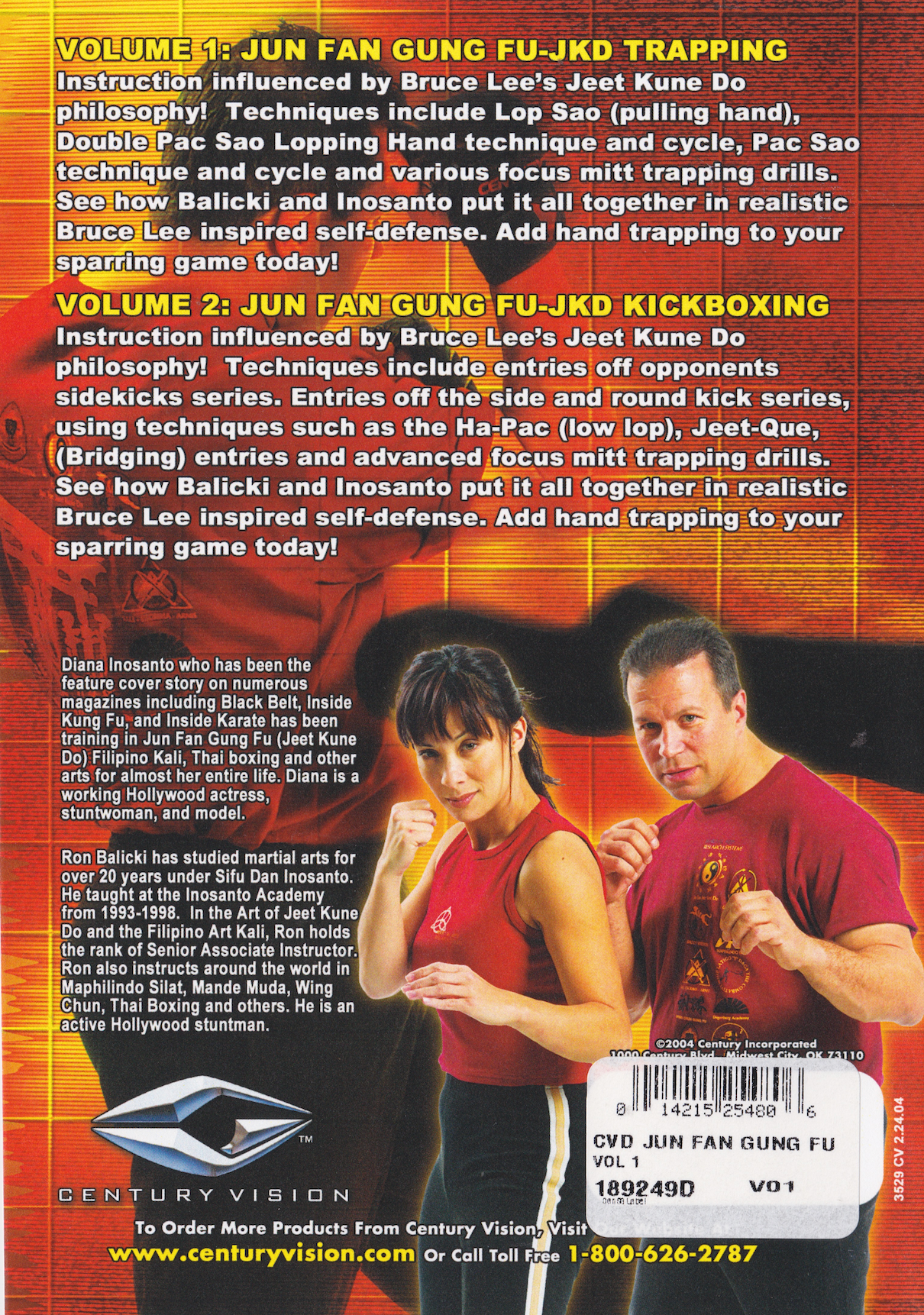 Jun Fan Gung Fu: JKD Trapping DVD 1 by Ron Balicki & Diana Inosanto