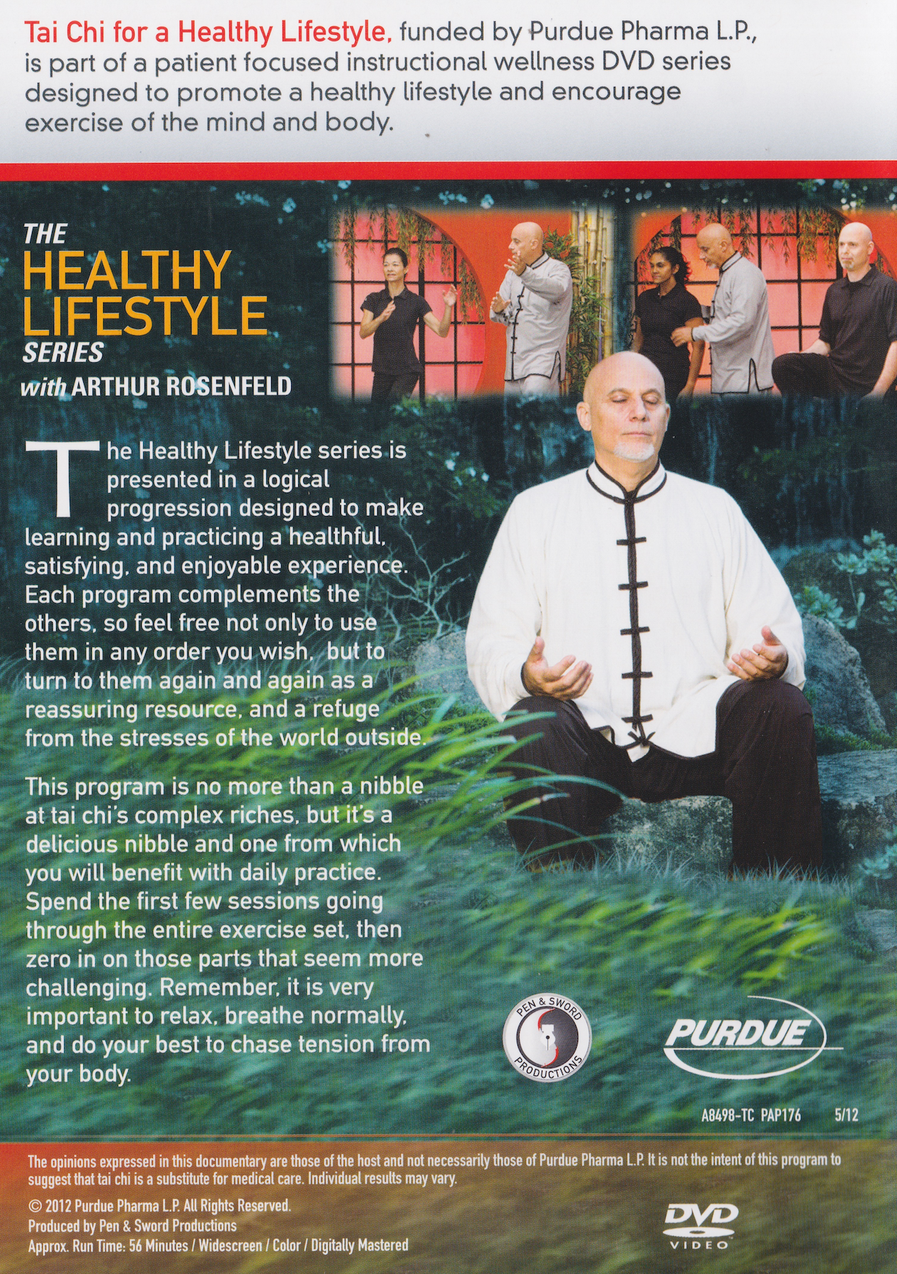 The Healthy Lifestyle Series: Qigong, Meditation & Tai Chi 3 DVD Set by Arthur Rosenfeld