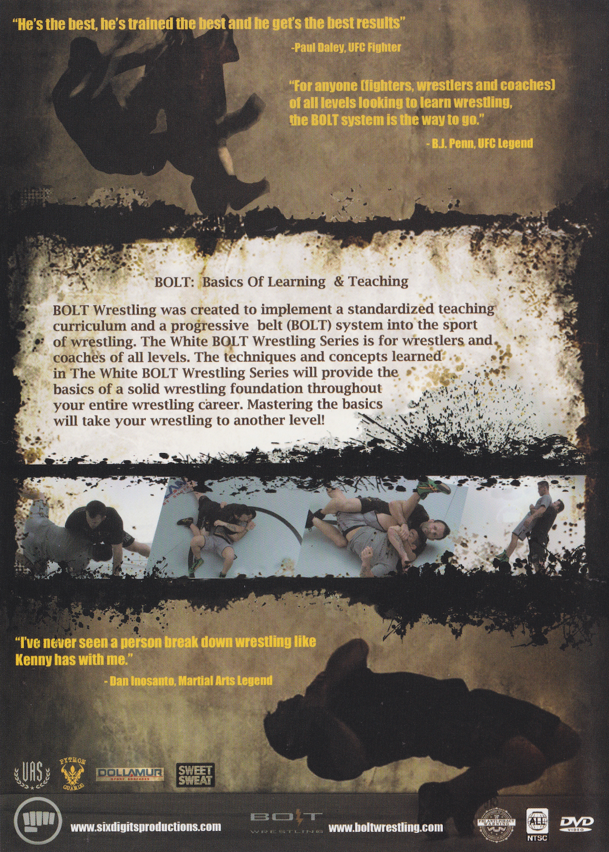 BOLT Wrestling Series White Bolt DVD by Kenny Johnson (Preowned)