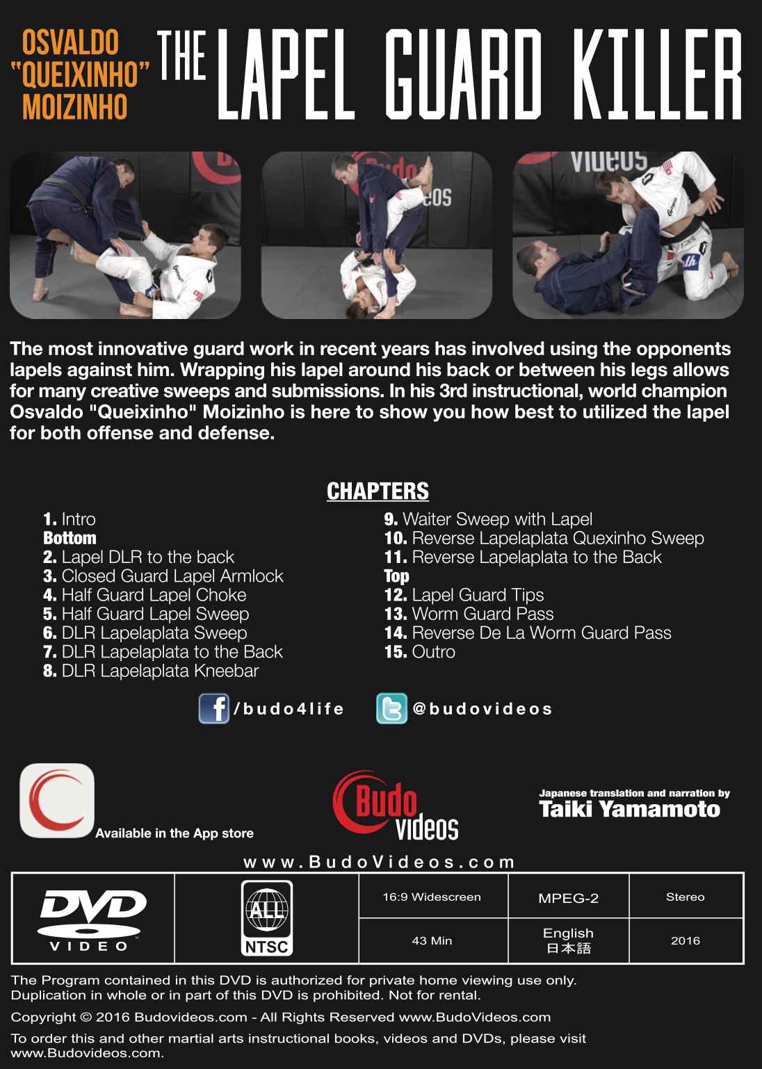 Lapel Guard Killer DVD by Osvaldo Queixinho Moizinho