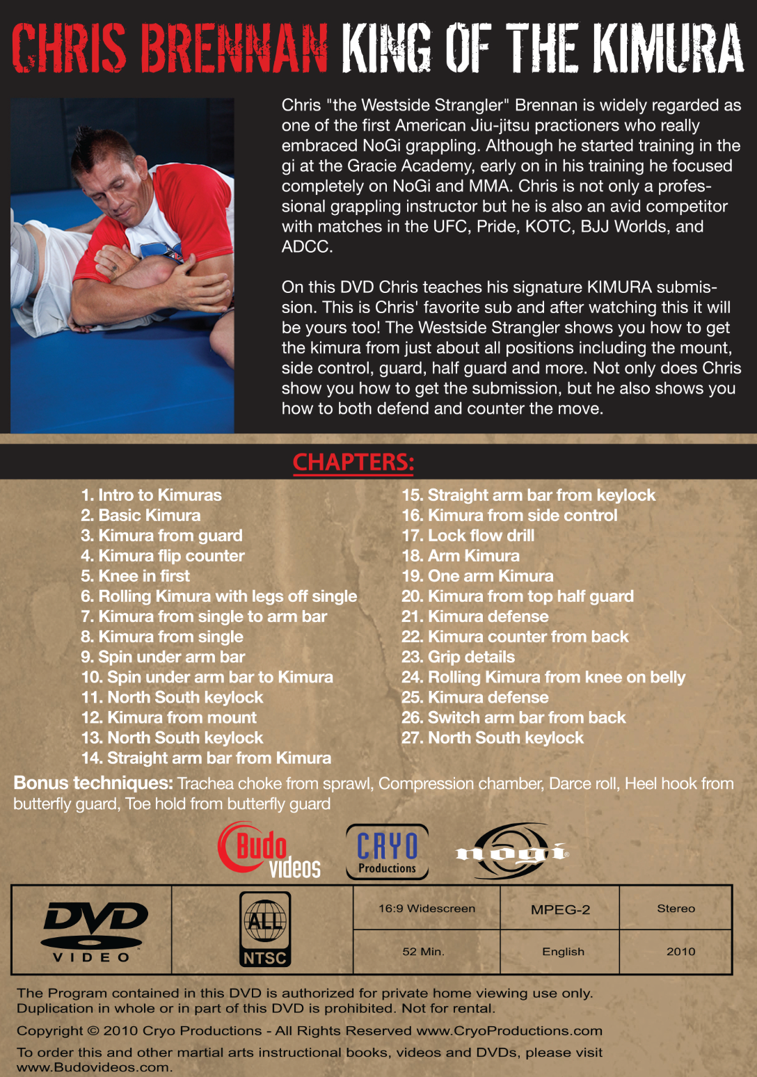 King of the Kimura DVD with Chris Brennan