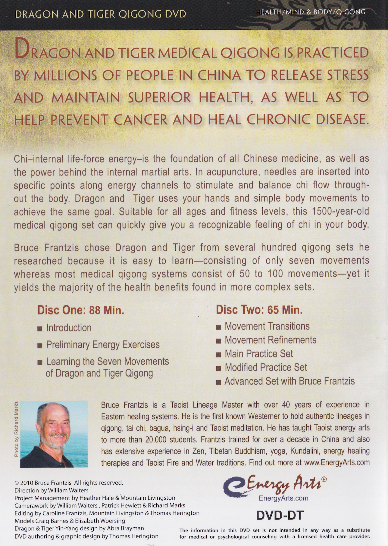 Dragon & Tiger Medical Qigong 2 DVD Set by Bruce Frantzis (Preowned)