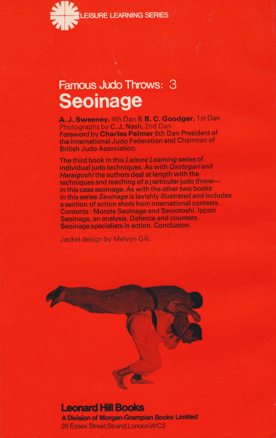 Famous Judo Throws Book 3 Seoinage by AJ Sweeney & BC Goodger (Preowned)