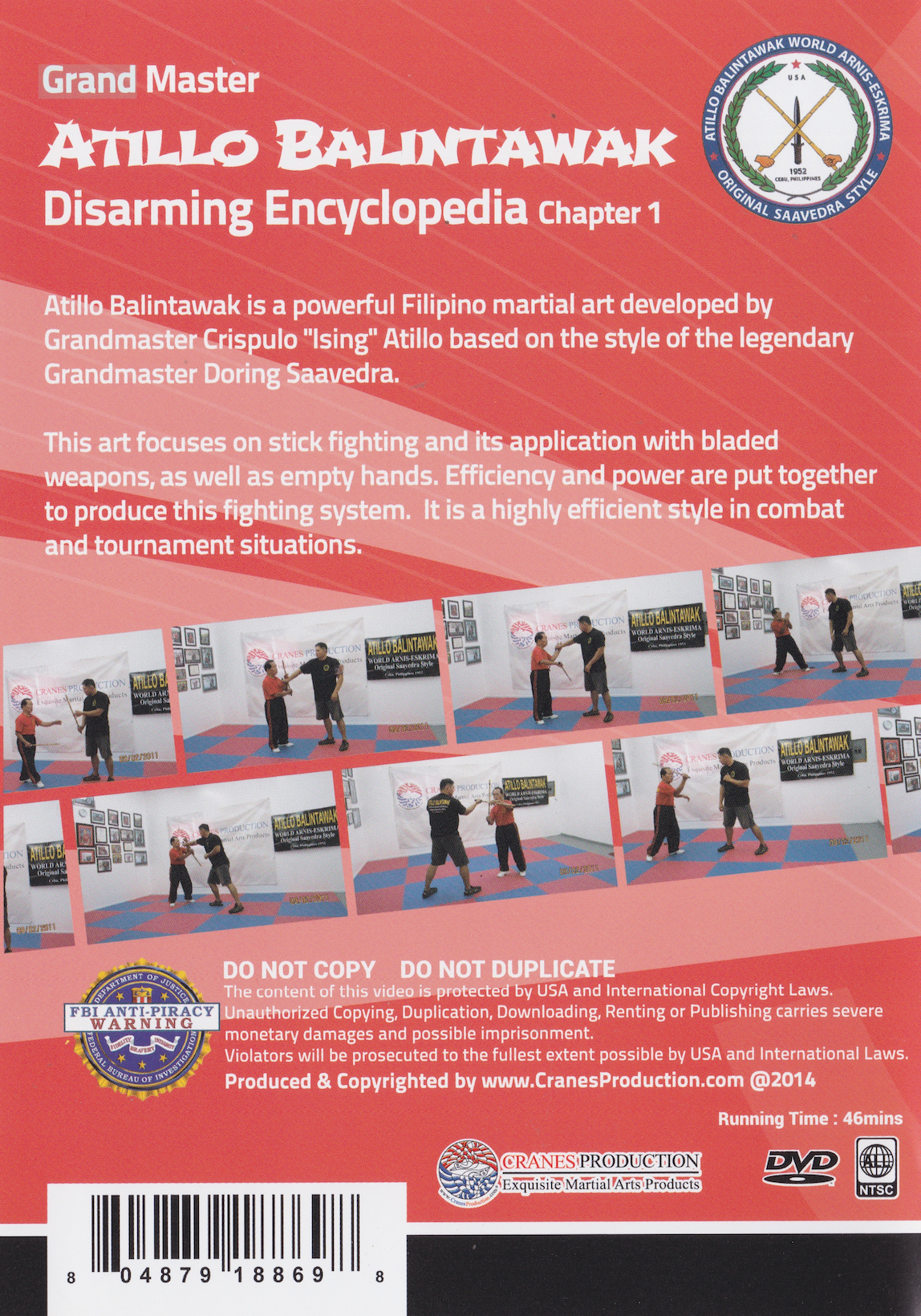 Atillo Balintawak Disarming Encyclopedia DVD Chapter 1 by Atillo Balintawak