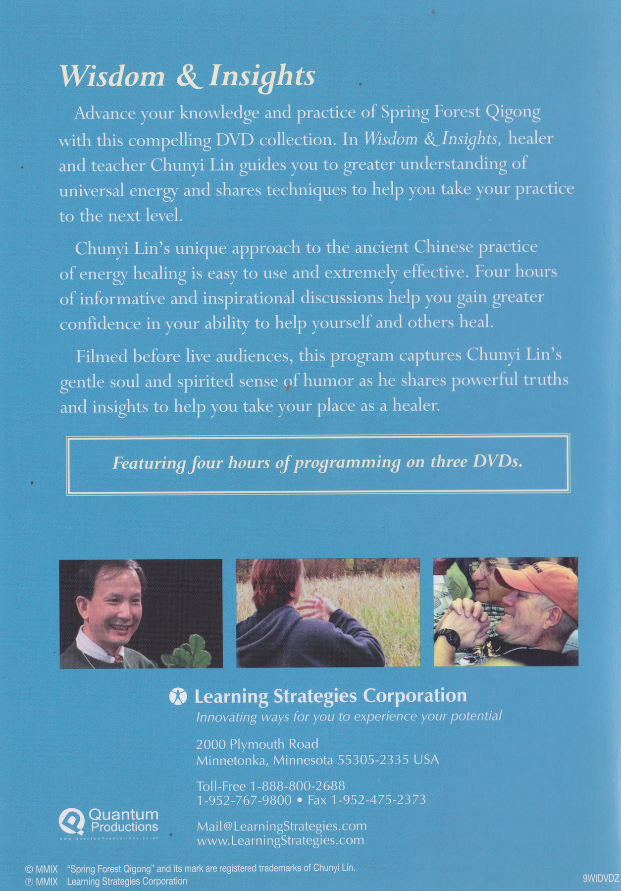 Spring Forest Qigong Wisdom & Insights 3 DVD Set by Chunyi Lin (Preowned)