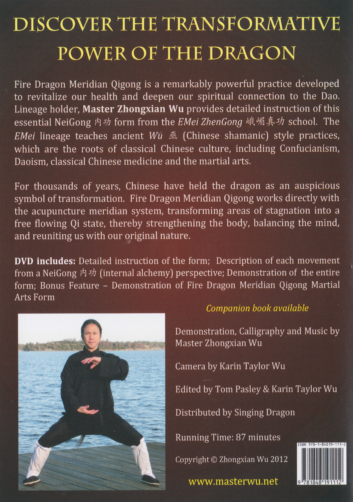 Fire Dragon Meridian Qigong DVD by Zhongxian Wu