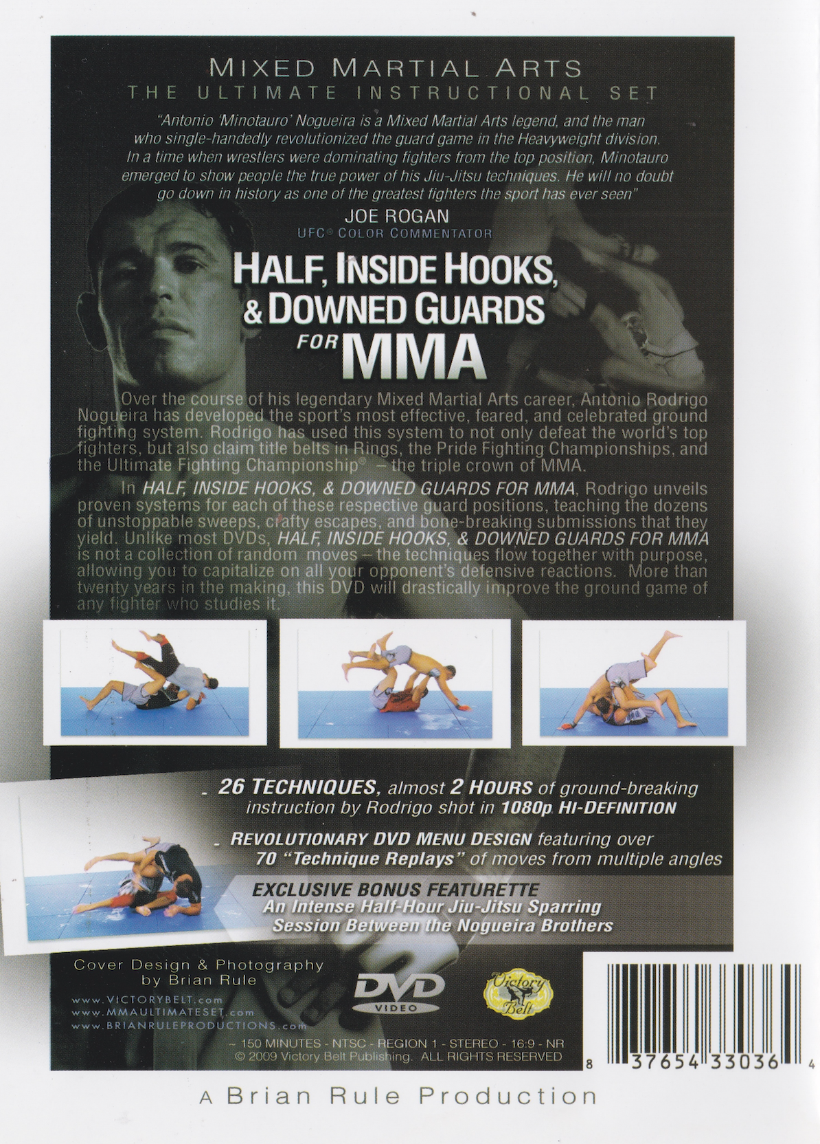 Half, Inside Hooks & Downed Guards for MMA DVD by Antonio Rodrigo Nogueira (Preowned)