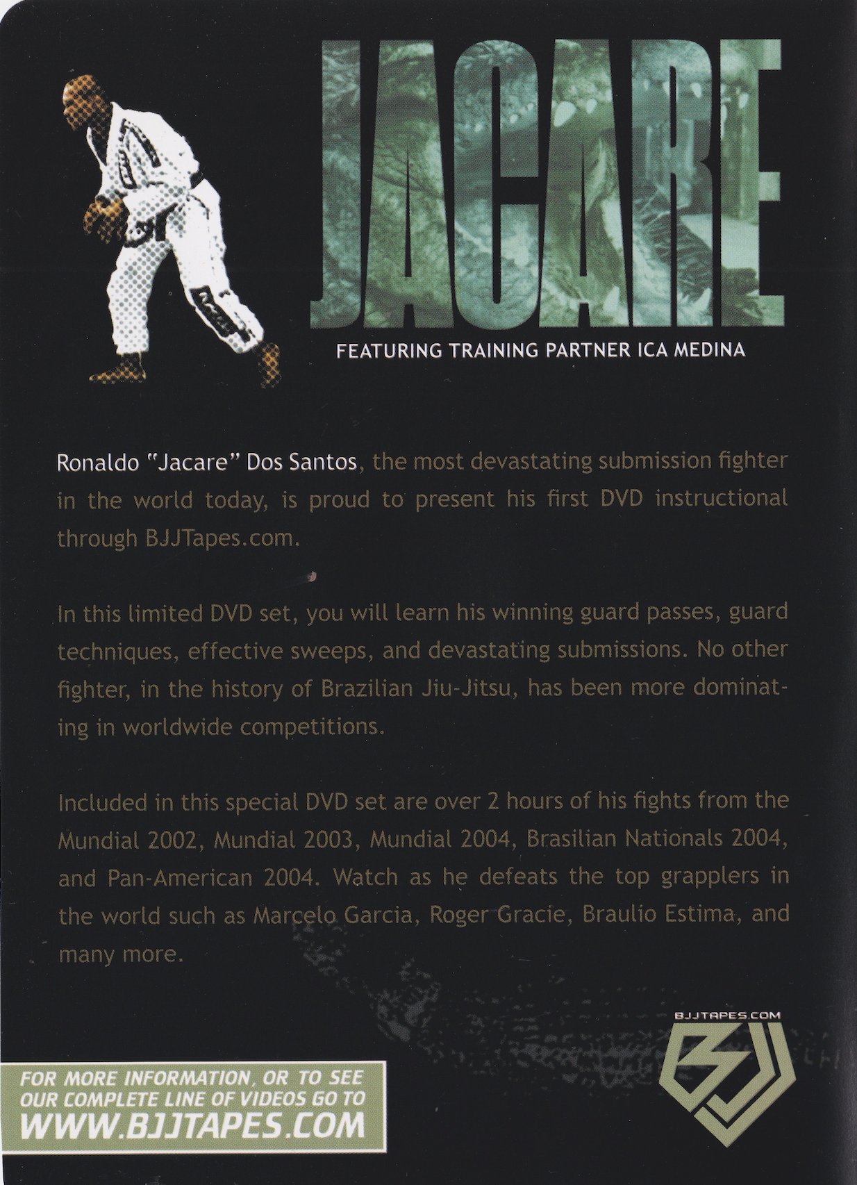Jacare 2 DVD Set by Ronaldo Jacare Dos Santos (Preowned)